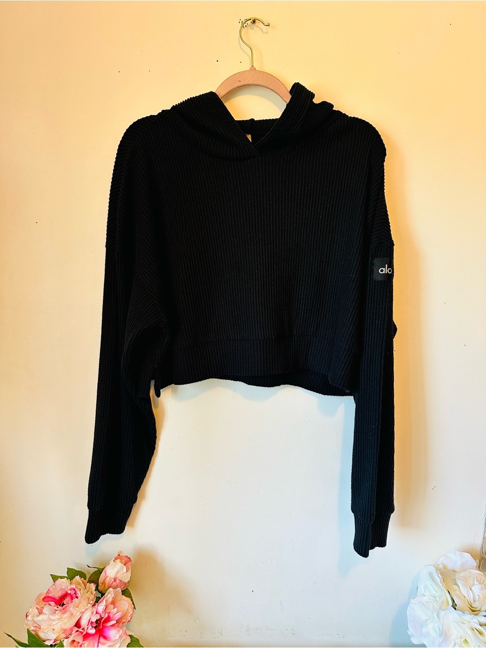 Alo Yoga Black Muse Pullover Hoodie M